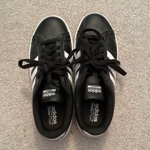 Black and White Adidas Superstars